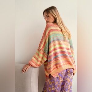 Free People Easy Street Space Dye Sweater